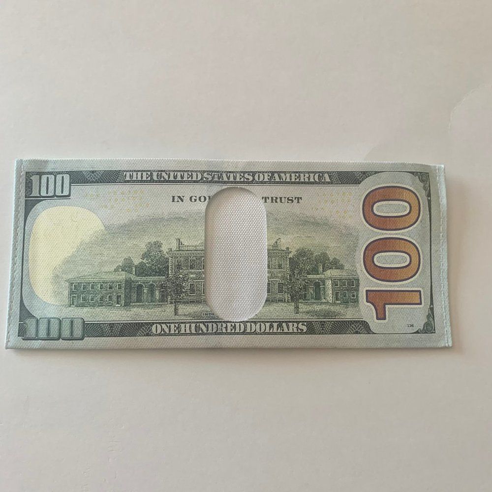 Hundred Dollar Wallet $100 Bill Print- Bi-Fold Style - Picture 3 of 10